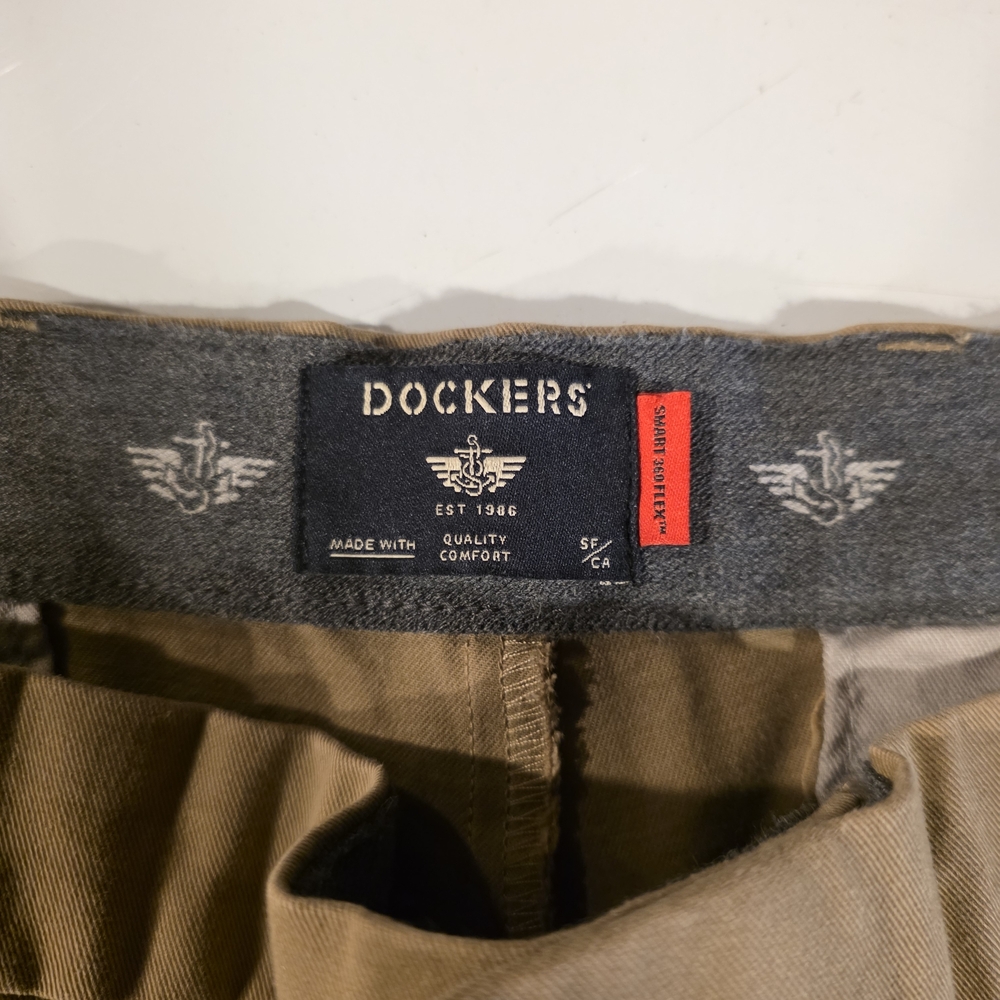 Dockers Tan 360 Flex Trousers 38x32